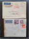 Cover , Airmail 1930-1970c. Collection Of Covers/postcards With O.A.T. Postmarks (Onward Air Transmission - Approx. 230  - Collections (with Albums)