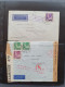 Delcampe - Cover , Airmail 1930-1970c. Collection Of Covers/postcards With O.A.T. Postmarks (Onward Air Transmission - Approx. 230  - Collections (en Albums)