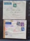 Delcampe - Cover , Airmail 1930-1970c. Collection Of Covers/postcards With O.A.T. Postmarks (Onward Air Transmission - Approx. 230  - Collections (with Albums)