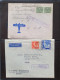 Delcampe - Cover , Airmail 1930-1970c. Collection Of Covers/postcards With O.A.T. Postmarks (Onward Air Transmission - Approx. 230  - Collections (with Albums)