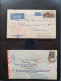 Delcampe - Cover , Airmail 1930-1970c. Collection Of Covers/postcards With O.A.T. Postmarks (Onward Air Transmission - Approx. 230  - Collections (en Albums)