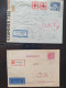 Delcampe - Cover , Airmail 1930-1970c. Collection Of Covers/postcards With O.A.T. Postmarks (Onward Air Transmission - Approx. 230  - Collections (with Albums)