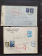 Delcampe - Cover , Airmail 1930-1970c. Collection Of Covers/postcards With O.A.T. Postmarks (Onward Air Transmission - Approx. 230  - Collections (en Albums)