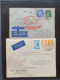 Delcampe - Cover , Airmail 1930-1970c. Collection Of Covers/postcards With O.A.T. Postmarks (Onward Air Transmission - Approx. 230  - Collections (en Albums)