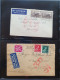 Delcampe - Cover , Airmail 1930-1970c. Collection Of Covers/postcards With O.A.T. Postmarks (Onward Air Transmission - Approx. 230  - Collections (with Albums)