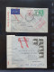 Delcampe - Cover , Airmail 1930-1950c Collection Of So-called 'bar And Cross Cancellations' (over 160 Covers) Including Better Comb - Collections (with Albums)