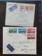 Delcampe - Cover , Airmail 1930-1950c Collection Of So-called 'bar And Cross Cancellations' (over 160 Covers) Including Better Comb - Collections (en Albums)