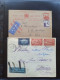 Delcampe - Cover , Airmail 1930-1950c Collection Of So-called 'bar And Cross Cancellations' (over 160 Covers) Including Better Comb - Collections (with Albums)