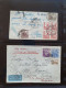 Delcampe - Cover , Airmail 1930-1950c Collection Of So-called 'bar And Cross Cancellations' (over 160 Covers) Including Better Comb - Collections (en Albums)