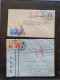 Delcampe - Cover , Airmail 1930-1950c Collection Of So-called 'bar And Cross Cancellations' (over 160 Covers) Including Better Comb - Collections (with Albums)