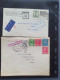 Delcampe - Cover , Airmail 1930-1950c Collection Of So-called 'bar And Cross Cancellations' (over 160 Covers) Including Better Comb - Collections (en Albums)