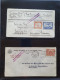 Delcampe - Cover , Airmail 1930-1950c Collection Of So-called 'bar And Cross Cancellations' (over 160 Covers) Including Better Comb - Collections (with Albums)