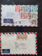 Delcampe - Cover , Airmail 1940-1960c. Collection Of Covers/postcards/mail Bag Labels (approx. 140 Items) All Marked With A.V.2 Han - Colecciones (en álbumes)