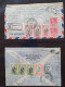 Delcampe - Cover , Airmail 1940-1960c. Collection Of Covers/postcards/mail Bag Labels (approx. 140 Items) All Marked With A.V.2 Han - Collections (with Albums)