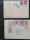 Delcampe - Cover , Airmail 1940-1960c. Collection Of Covers/postcards/mail Bag Labels (approx. 140 Items) All Marked With A.V.2 Han - Collections (with Albums)