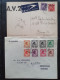 Delcampe - Cover , Airmail 1940-1960c. Collection Of Covers/postcards/mail Bag Labels (approx. 140 Items) All Marked With A.V.2 Han - Collections (en Albums)
