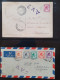 Delcampe - Cover , Airmail 1940-1960c. Collection Of Covers/postcards/mail Bag Labels (approx. 140 Items) All Marked With A.V.2 Han - Collections (with Albums)