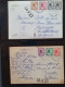 Delcampe - Cover , Airmail 1940-1960c. Collection Of Covers/postcards/mail Bag Labels (approx. 140 Items) All Marked With A.V.2 Han - Collections (en Albums)