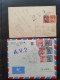 Delcampe - Cover , Airmail 1940-1960c. Collection Of Covers/postcards/mail Bag Labels (approx. 140 Items) All Marked With A.V.2 Han - Collections (with Albums)