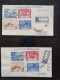 Delcampe - Cover , Airmail 1940-1960c. Collection Of Covers/postcards/mail Bag Labels (approx. 140 Items) All Marked With A.V.2 Han - Collections (en Albums)