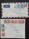 Delcampe - Cover , Airmail 1940-1960c. Collection Of Covers/postcards/mail Bag Labels (approx. 140 Items) All Marked With A.V.2 Han - Colecciones (en álbumes)