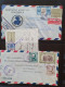 Delcampe - Cover , Airmail 1930-1960c Collection Of Jusqu'à Handstamps And Similar Route Indications In English (approx. 160 Covers - Collections (with Albums)