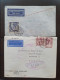 Delcampe - Cover , Airmail 1930-1960c Collection Of Jusqu'à Handstamps And Similar Route Indications In English (approx. 160 Covers - Collections (with Albums)