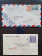 Delcampe - Cover , Airmail 1930-1960c Collection Of Jusqu'à Handstamps And Similar Route Indications In English (approx. 160 Covers - Collections (with Albums)