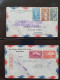 Delcampe - Cover , Airmail 1930-1960c Collection Of Jusqu'à Handstamps And Similar Route Indications In English (approx. 160 Covers - Collections (en Albums)