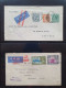 Delcampe - Cover , Airmail 1930-1960c Collection Of Jusqu'à Handstamps And Similar Route Indications In English (approx. 160 Covers - Collections (with Albums)