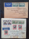 Delcampe - Cover , Airmail 1930-1960c Collection Of Jusqu'à Handstamps And Similar Route Indications In English (approx. 160 Covers - Collections (with Albums)