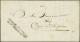 Cover 1814, COMMISSIE VAN OORLOG/ BIJ HET HOOFDKWARTIER In Zwart, Tweeregelig Op Portvrije Brief Van Vesting Grave 17-6- - ...-1852 Precursori