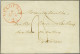 Cover 1831, VELDPOST 2 8-8-1831 In Rood, Pracht Afdruk Op Complete Brief Kamp Bij Diest Naar Rotterdam Met 25 Port - Ges - ...-1852 Préphilatélie