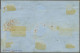 Cover 10 Cent Rood Plaat X Op Dik Papier In Strip Van 4 Op Briefomslag Van Haarlem 27-1-1864 Naar Londen, Pracht Ex. (li - Autres & Non Classés