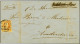 Cover Koevorden B (Ey 700) Op 15 Cent Donkeroranjeop Briefomslag 18-12-1854 Naar Amsterdam, Pracht Ex. (omslag Verticale - Altri & Non Classificati