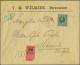 Cover 22½ Cent Blauwgroen Op Aangetekende Envelop Van Deventer 20-12-1889 Naar Münster (Duitsland), Pracht Ex. - Other & Unclassified