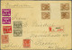 Cover 7½ Cent Bruin In Keerdrukpaar Met Tussenstrook (2x) Op Aangetekende Envelop Van Arnhem 19-5-1928 Naar Riehen (Zwit - Sin Clasificación