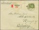 Cover 60 Cent Olijf En Groen Tanding 11½ Op Aangetekende Envelop Van Amsterdam 14-78-1920 Naar Culemborg, Pracht Ex., NV - Sin Clasificación
