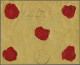 Cover 2½ Gulden Grijsviolet Samen Met 5 Andere Waarden Op Aangetekende Envelop Van De 5e Gewichtsklasse Met Een Aangegev - Sin Clasificación