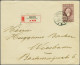 Cover 2½ Gulden Donkerviolet Op Aangetekende Envelop Met 1e-dagstempel 29-11-1913 Naar Wiesbaden, Pracht Ex. Met Certifi - Non Classificati