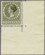 Unmounted Mint 5 Gulden Donkergrijs Met Hoekvelrand, Cat.w. 365+ - Non Classés