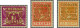 Without Gum , Mounted Mint Cour Internationale De Justice 1½ Cent Roodviolet, 7½ Cent Rood En 15 Cent Oranjegeel, Vrijwe - Service