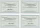 Postal Stationery, 4 Proofs In Black And 3 Shades Of Green On Different Sorts Of Paper For The 5 Heller Karagjoz Mosque  - Bosnia And Herzegovina