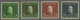 Mounted Mint Franz Joseph 2 Kronen, Perforated Colours In Green, Grey Brown, Carmine And Violet, Very Fine Mounted Mint, - Bosnia And Herzegovina