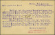 Cover 1921 Postkarte 80 Pf. (+5 Pf.) Karmin Used From Borna (Sachsen) 17-12-1921 To Ginneken The Netherlands, A Fine To  - Otros & Sin Clasificación