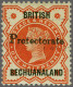 Mounted Mint 1890 ½d. Vermillion Overprinted Protectorate Types 16 (15mm) And 17 (19mm) Fine To Very Fine, Cat. £ 525 - Other & Unclassified