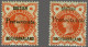 Mounted Mint 1890 ½d. Vermillion Overprinted Protectorate Types 16 (15mm) And 17 (19mm) Fine To Very Fine, Cat. £ 525 - Autres & Non Classés