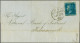 Cover 1858 2d. Blue Plate 7 (HG) With The Major Re-entry (ST In Neck Victoria), Fine To Very Fine Used On Entire Sent Fr - Used Stamps