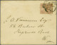 Cover 1876 1d. Red-brown (MI), Accepted For Postage On Envelope Cancelled With Two Strikes Of The London E.C. Hooded Cir - Service