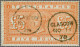 1877 £5 Orange (DH) A Very Fine Example Cancelled With Two Good Strikes Of The Glasgow Cds 1878  - A Very Scarce Stamp W - Service